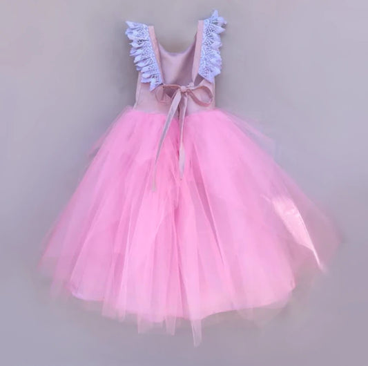 Renata pink lace dress