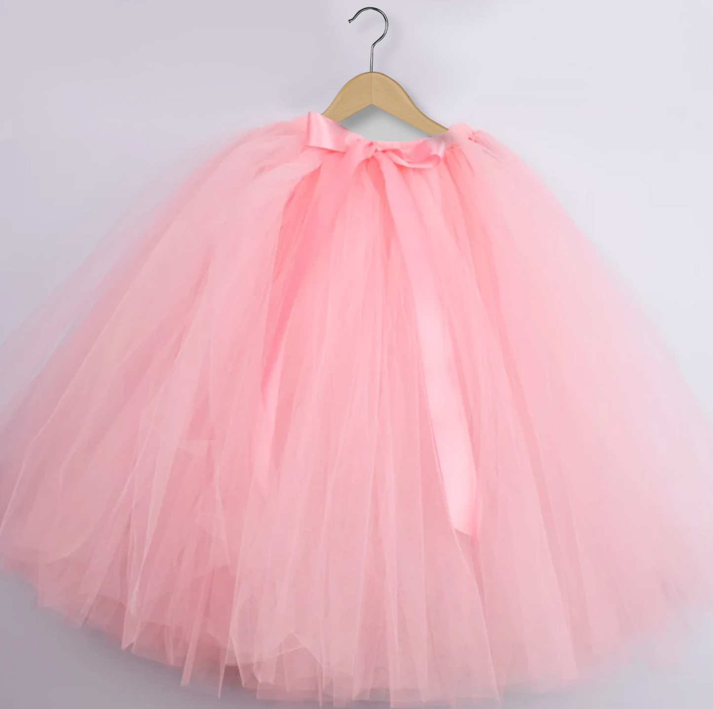 Paisley soft pink floor length tutu skirt