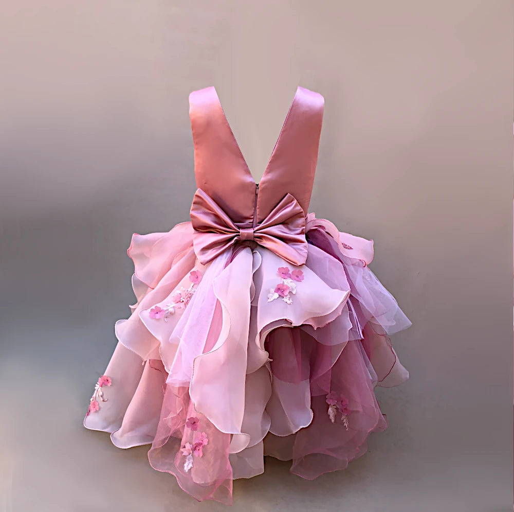 Aimee blush pink couture dress