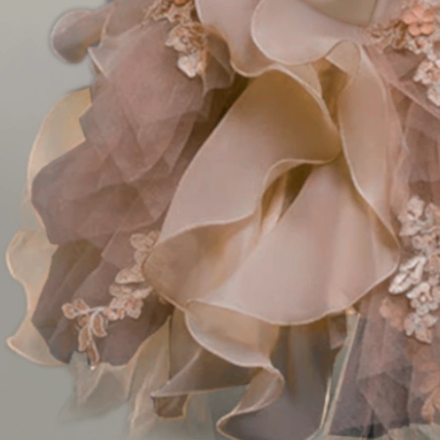 Annabella floral organza and tulle dress