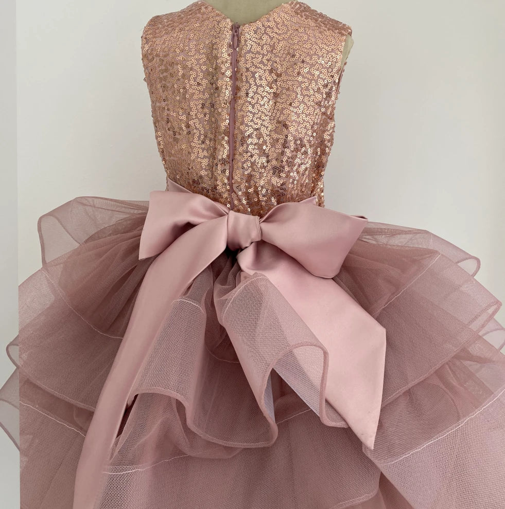 Elly Blush Pink Ruffled Tutu Dress