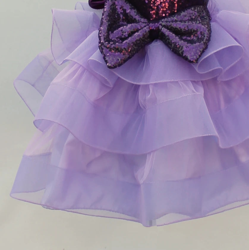 Danica purple sequin tutu dress