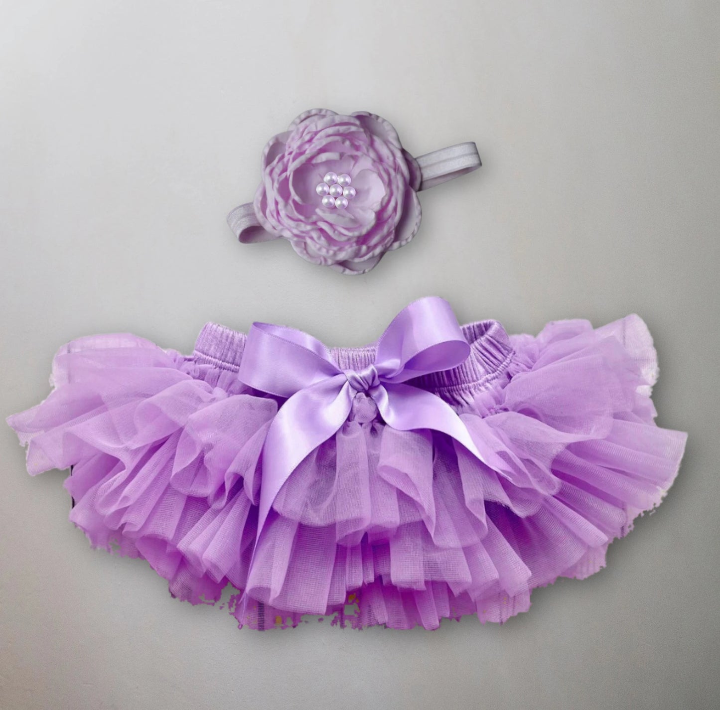 Purple  tutu skirt with matching headband