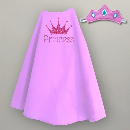 Glamour Princess cape and crown