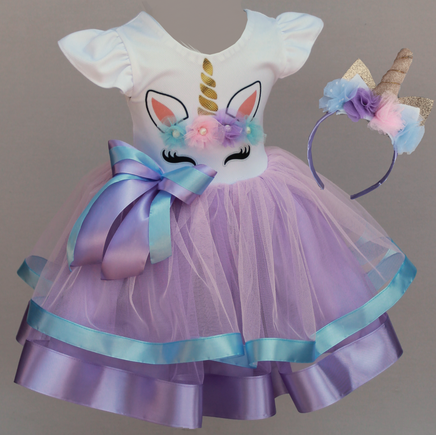 Unicorn-themed tutu dress