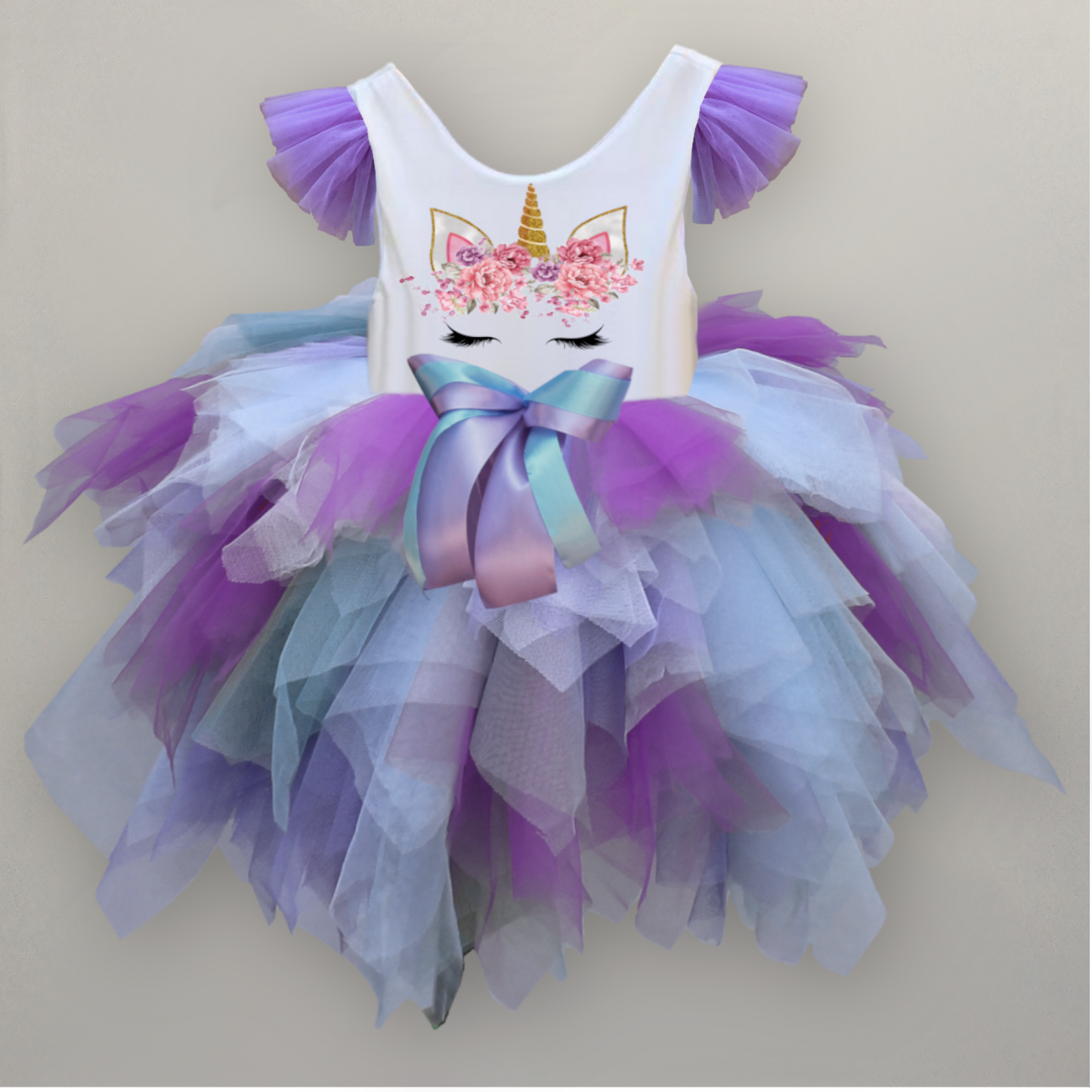 Pastel unicorn tutu dress